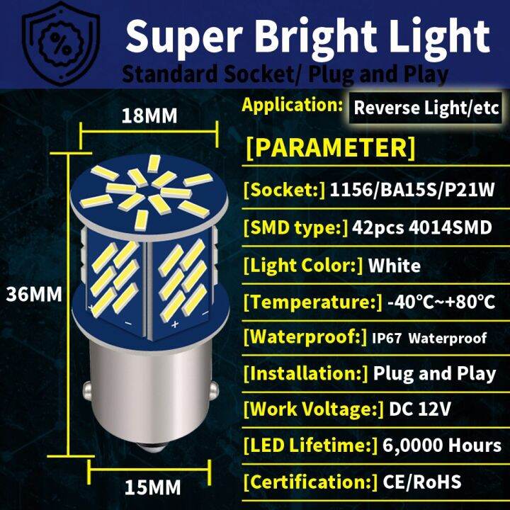 cw-p21w-led-canbus-1156-ba15s-drl-diode-bulbs-on-cars-backup-turn-signal-lamps-brake-reverse-lights-for-peugeot-206-406-508-407-307