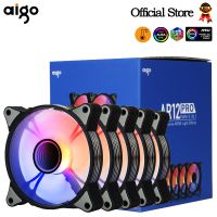 Aigo พัดลมเคสคอมพิวเตอร์ AR12PRO Ventoinha PC 120มม. พัดลม Rgb 4พินพัดลมทำความเย็น PWM ซีพียู3Pin5v ระบายอากาศ12ซม. ไม่จำกัดพื้นที่