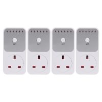 ☇ 4X Smart Control Countdown Timer Switch Plug-In Socket Auto Shut Off Outlet UK Plug