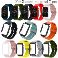 [HOT EWSGWJKKAI HOT] สายรัดข้อมือสายนาฬิกาข้อมือสำหรับ Xiaomi Mi วง7 Pro สายรัดวงสำหรับ MiBand 7 Pro สมาร์ท Wriststrap สร้อยข้อมือซิลิโคนอุปกรณ์เสริมกรณี