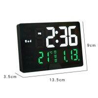 Holiday Discounts LED Large Screen Digital Alarm Clock Voice Control Temp Touch Snooze 3 Alarms USB Portable Electronic Table Clocks Home Decor