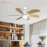 Classic Style Ceiling Fan with Light 30/42 Inches Wooden Ceiling Fan for kids Room Bedroom Exhaust Fans