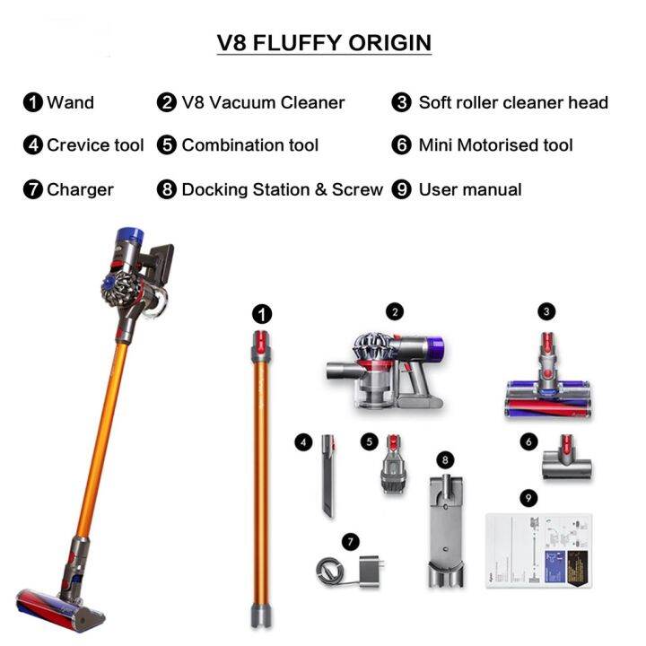 Dyson V8 Fluffy Origin / V8 Fluffy Extra Vacuum Cleaner Lazada PH