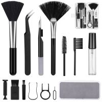 【YF】 18-in-1 Computer Keyboard Cleaner Brush Kit Cleaning Tools for Airpods/laptop/phone/computer/screen Keycap Puller Phone Holder