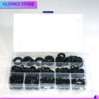 KLOMKZ 580Pcs เหล็กคาร์บอนสตีล วงแหวนแบน 9ขนาด M2 M2.5 M3 M4 M5 M6 M8 M10 M12 เครื่องซักผ้าคละแบบ แหวนรองสีดำ วงแหวนสำหรับสกรู เครื่องใช้ในครัวเรือน