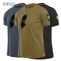 Men Tactical T-Shirts Military Hiking Outdoor Sport Tee Shirt Special Army Loose Cotton Quick Dry Short Sleeve Solid Breathable