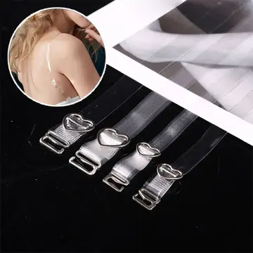 Clear Elastic Strap 2 Sizes 30M Total Plastic Stretchable Adjustable Cord  for DIY Shoulder Bra Clothes Sewing Project 6mm/10mm 