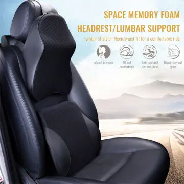 Car Seat Headrest Pad Memory Foam Pillow Head Neck Rest Support Cushion~