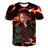 2023 NEW Monster Killer Kimetsu No Yaiba Japanese Printed T-shirt, Suitable for Boys And Girls fashion t-shirt