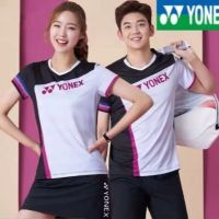 Yonex เสื้อแบดมินตันแขนสั้นสำหรับผู้ชายและผู้หญิง,เสื้อแบดมินตันดูดซับเหงื่อชุดกีฬาเกาหลีใหม่