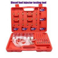 Diesel Injector Flow Meter Test Kits Common Rail Adaptor Fuel Tester Set Repair Tool