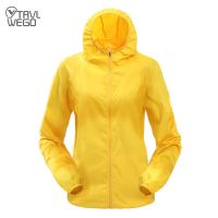 TRVLWEGO Running Camping Hiking Sport Rain Coat Anti-UV Ultralight Jacket Bike Bicycle Windbreaker Outdoor Travel Women Pink