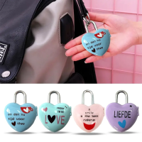 Suitcase Safety Lock Safety Padlock Flip Number Lock Travel Lock Dial Digit Lock Heart-shaped Lock