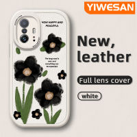 YIWESAN เคสสำหรับ Xiaomi 11T Pro 10T Pro ลายดอกไม้สุดสร้างสรรค์เคสมือถือกันกระแทกซิลิโคนนิ่มดีไซน์ใหม่เคสใส่โทรศัพท์หนังป้องกันการตกพร้อมเคสป้องกันกล้องสำหรับเลนส์คลุมทั้งหมด