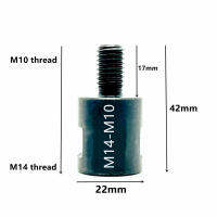 เครื่องบดมุมอะแดปเตอร์แปลง M10 M14 58-11กระทู้แปลง Adapte อาร์เบอร์เชื่อมต่อสำหรับแผ่นขัดเลื่อยใบมีดหลุมเลื่อยเครื่องมือ