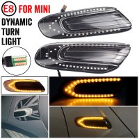 2X For Mini Cooper F55 F56 F57 2014 2015 2016 2017 LED Dynamic Side Marker Light Turn Signal Blinker Lamp Car Accessories