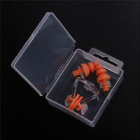 High Quality Silicone Swimming earplug adult Waterproof swimming ear plugs Soft Swim nose clip set with case Wholesale