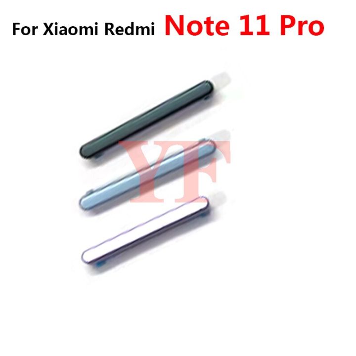 ‘；【。- For  Redmi Note 11 Pro Side Power Key + Volume Button ON OFF Volume Up Down Replace Repair Parts