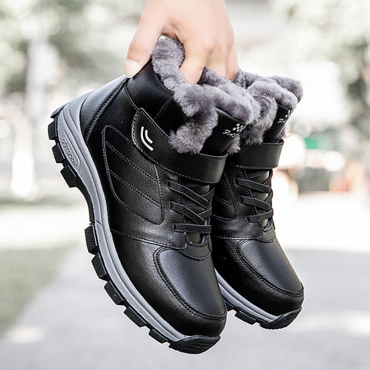 nine-oclock-winter-couple-casual-boots-stylish-leather-high-top-sneaker-for-men-outdoor-quality-warm-plush-lined-female-shoes