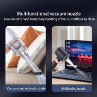 2 in 1 Cordless Handheld Vacuum Air Duster Car Vacuum Cleaner Portable Air Blower for Home Office Car