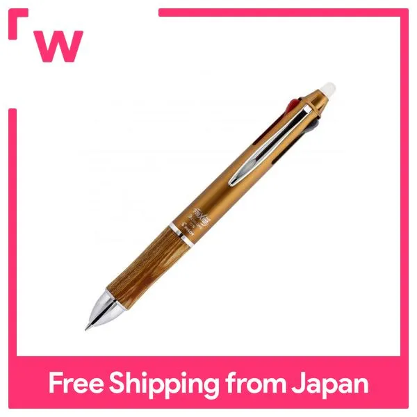 3 color ballpoint pen that can be erased by pilot Friction ball 3 wood