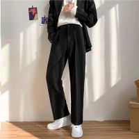 ▧ 2023 Summer Small Suit Pants Mens Straight Leg Loose Pants Hong Kong Style Versatile Casual Pants Korean Style Trendy Suit Pants