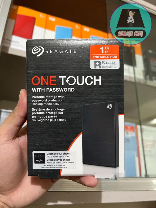 Seagate One Touch 1TB External USB 3.0 Portable Hard Drive With