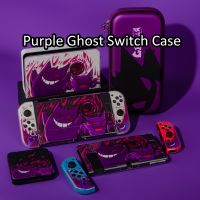 【lz】▫  Purple Ghost Nintendo Switch OLED Case Joy-Con Absorção de choque Anti-Scratch Cover Console Switch