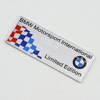 สติกเกอร์อลูมิเนียม ลายตราสัญลักษณ์ Bmw Motorsport International Limited Edition สําหรับติดตกแต่งรถยนต์