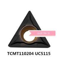 TCMT110204 UC5115 เม็ดมีดคาร์ไบด์ดั้งเดิมใช้สําหรับกลึงตัวยึดเครื่องมือคว้านบาร์