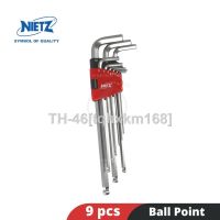 ﹍ NIETZ 9pcs Extra Long Ball Point Hex Key Wrench S2 1.5mm 2mm 2.5mm 3mm 4mm 5mm 6mm 8mm 10mm