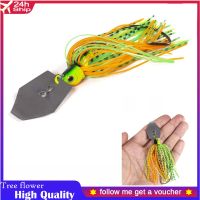 1pcs ตกปลา Lure 100mm 11g ใบมีดโลหะเหยื่อกระโปรงยางประดิษฐ์ Wobbler Buzzbait Jigging Lure SPINNER ช้อนสำหรับ PIKE