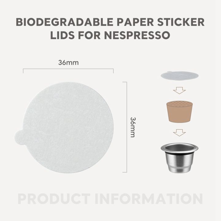 100pcs-paper-lids-seals-stickers-white-paper-for-filling-disposable-empty-nespresso-coffee-pod-reusable-cover