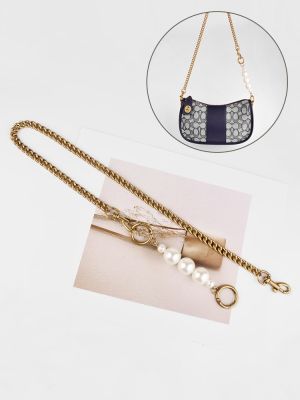 suitable for COACH Shoulder strap mahjong bag chain accessories swinger pearl extension chain armpit bag with chain single purchase