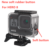 60เมตรใต้น้ำกรณีกันน้ำสำหรับ GoPro ฮีโร่8เกราะป้องกันปกที่อยู่อาศัยเลนส์กล้องสีดำ60เมตรดำน้ำว่ายน้ำอุปกรณ์