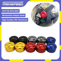 SEMSPEEDชุดปักครอสติชCNC ADV150 2 Pcs. กระจกอะแดปเตอร์ตกแต่งด้านข้างปกฝาครอบอะแดปเตอร์สำหรับHonda ADV 150 2019-2020 2021 2022 2023