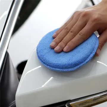 Microfiber Wax Applicator, AutoCare Ultra-Soft Microfiber Wax Applicator  Pads with Finger Pocket Wax Applicator for Cars Wax Applicator Foam Sponge