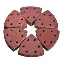 【cw】 120Pcs 93mm Sandpaper 6 Holes Hole Disk Sheets Grit 40 240 and Sanding Disc Adhesive Grinding Discs ！