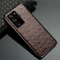 ○ LANGSIDI Ostrich Leather case For samsung galaxy note 20 ultra 10 plus a54 a53 a52 thin fundas for Galaxy S23 S22 S10 S20 ultra