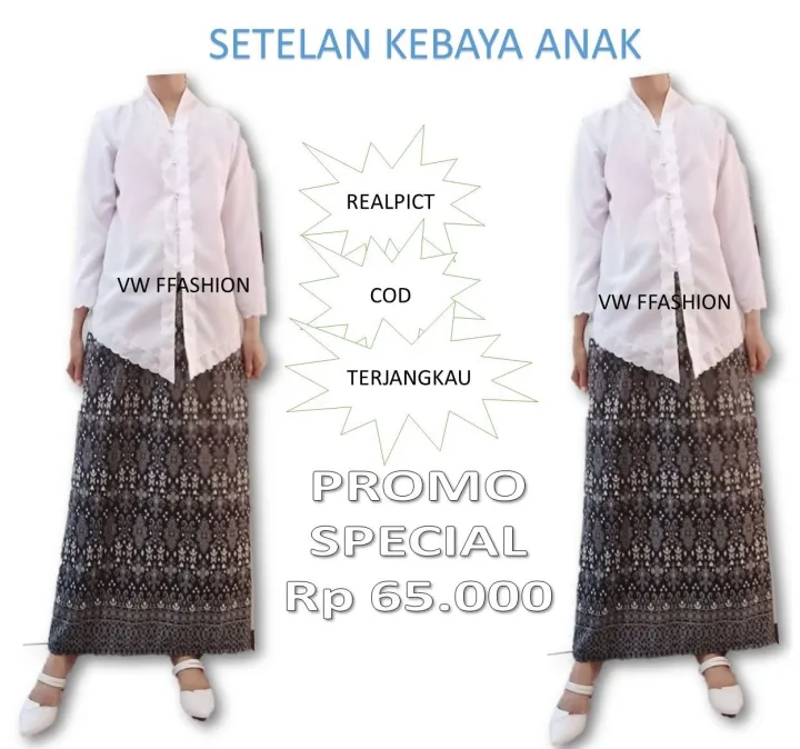 SETELAN KEBAYA ENCIM ANAK KEBAYA ENCIM ANAK TK/SD/SMP  Lazada Indonesia