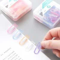 【jw】♕  60pcs/set Paper Color Binder Photos Tickets Notes Clip Kawaii Stationery Binding Supplies