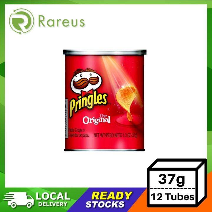 Pringles Original Flavour Potato Crisps (Small) (37g x 12 Tubes) Lazada Singapore