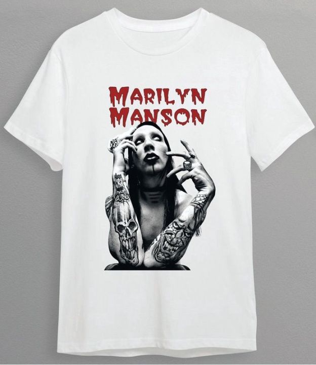 เสื้อยืด-marilyn-manson-เสื้อยืดวงดนตรี-เสื้อวง-marilyn-manson