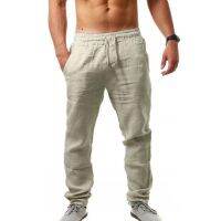 【CC】□❃☑  2023 New Mens Hip Hop Breathable Cotton Hemp Loose Large Color Trend Personalized Pants