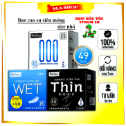 Bao cao su Banbent Small 001 size Nhỏ 49mm siêu mỏng hương thơm nhiều gel