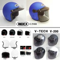 Helmets and accessories ➳หมวกกันน็อค INDEX V-TECH ทรง Vintage รุ่น C200 V200 A300 (ขนาด 58 cm)✥