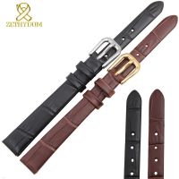 Genuine leather bracelet womens fashion watchband mini thin wristwatches band 6mm 8mm 10mm 12mm 14mm small watch strap