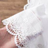 [HOT!] 15cm Wide 3Yds/lot Eco-friendly 100 Cotton Embroidery Lace Fabric Wave Cutout Lace Trim DIY Sewing Accessories X023