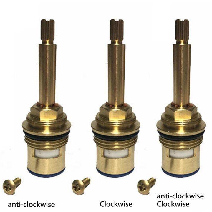 Shower Bath Tap Valve Cartridge Quarter Turn Flow Long Tall Stem Insert Copper Faucet Valve