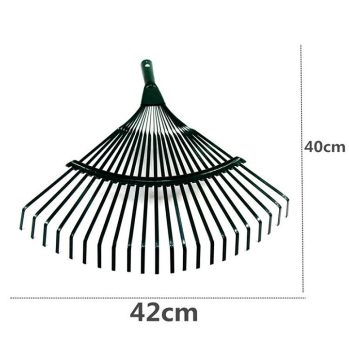 42cm-steel-fan-rake-head-replacement-heavy-rake-head-for-garden-grass-patio-leaves-leaf-lawn-22-tooth